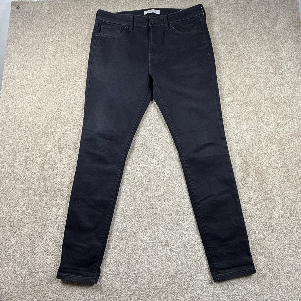 PacSun Mens Stacked Skinny Jeans Black Denim 32x30 Slim Fit Stretch Pants